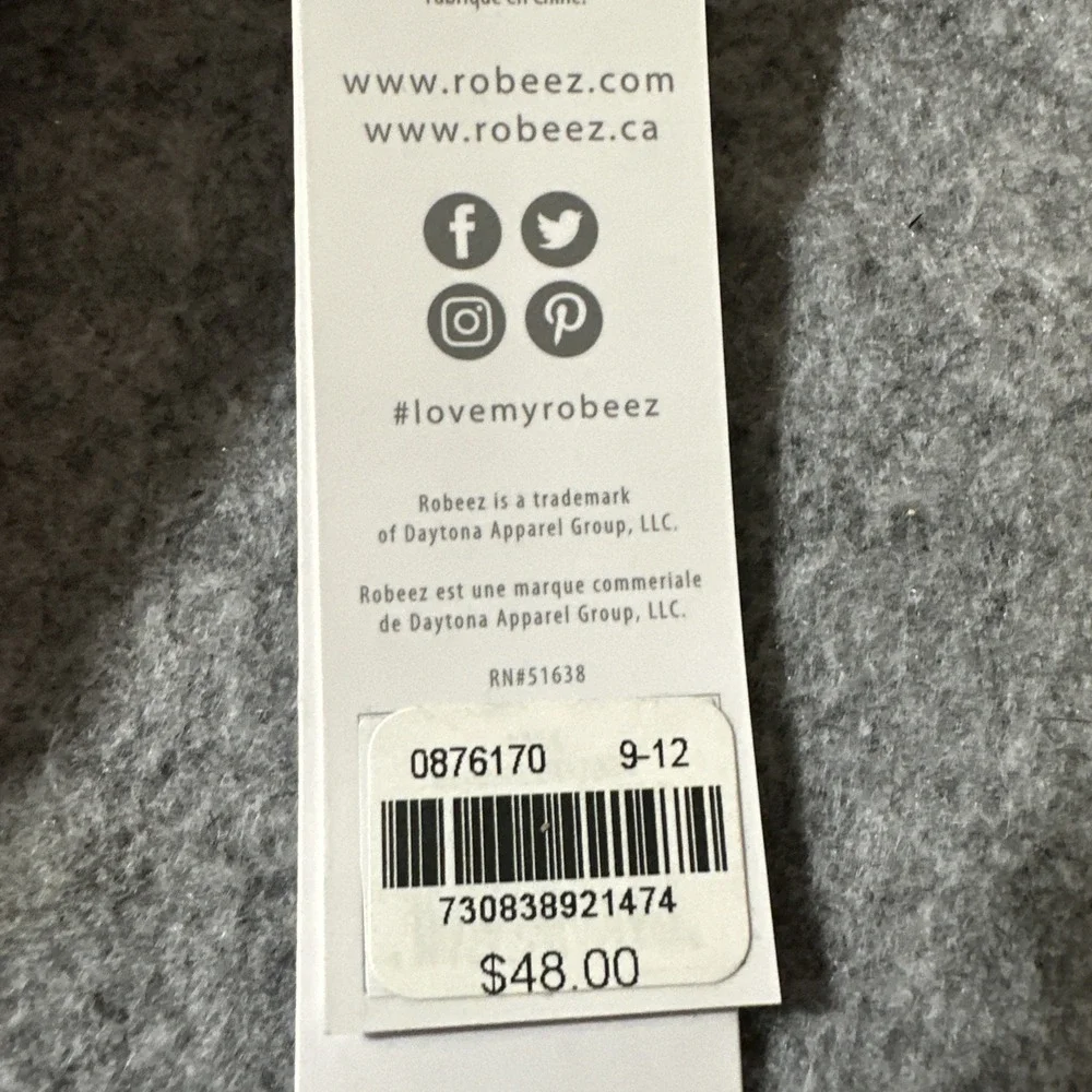 Robeez Pink Sherpa Reversable Jacket Babies Girl Size 12 Months New‎ with Tags